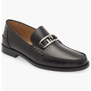 Fendi O'lock leather loafer